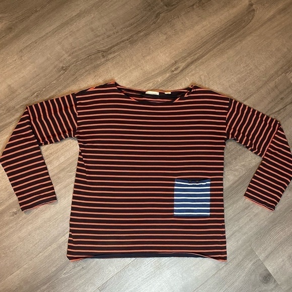 Chinti and Parker London Boxy Fit Striped Long Sleeve - Picture 1 of 7